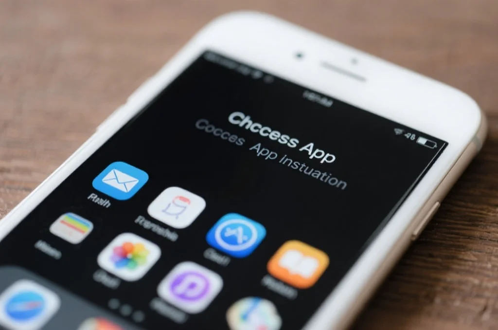 喜乐App成功安装并运行的智能手机界面